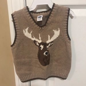 Deer sweater vest!